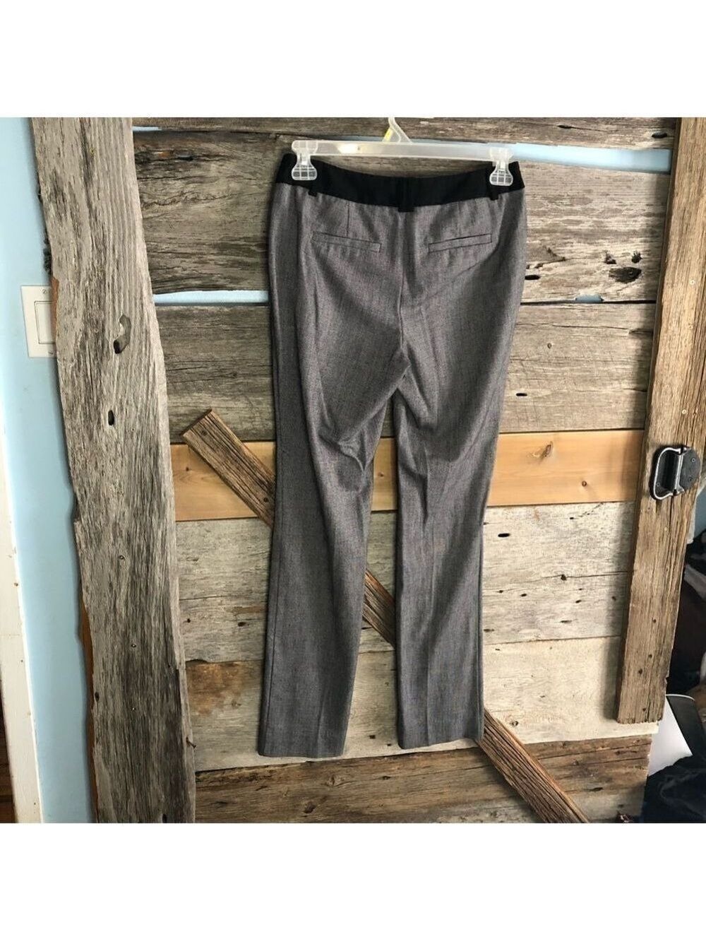 ricki's Size 6 Black/White Straight Leg Slant Pocket Pants - Picture 3 of 5